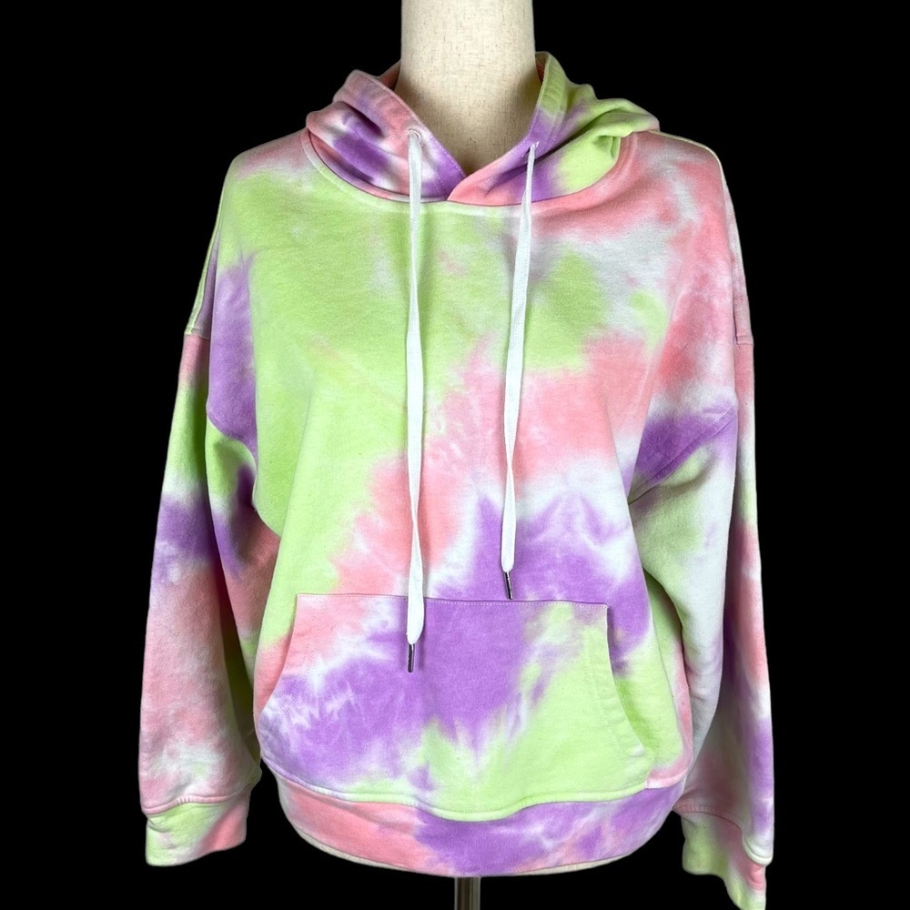 Fate tie dye colorful hoodie size S‎